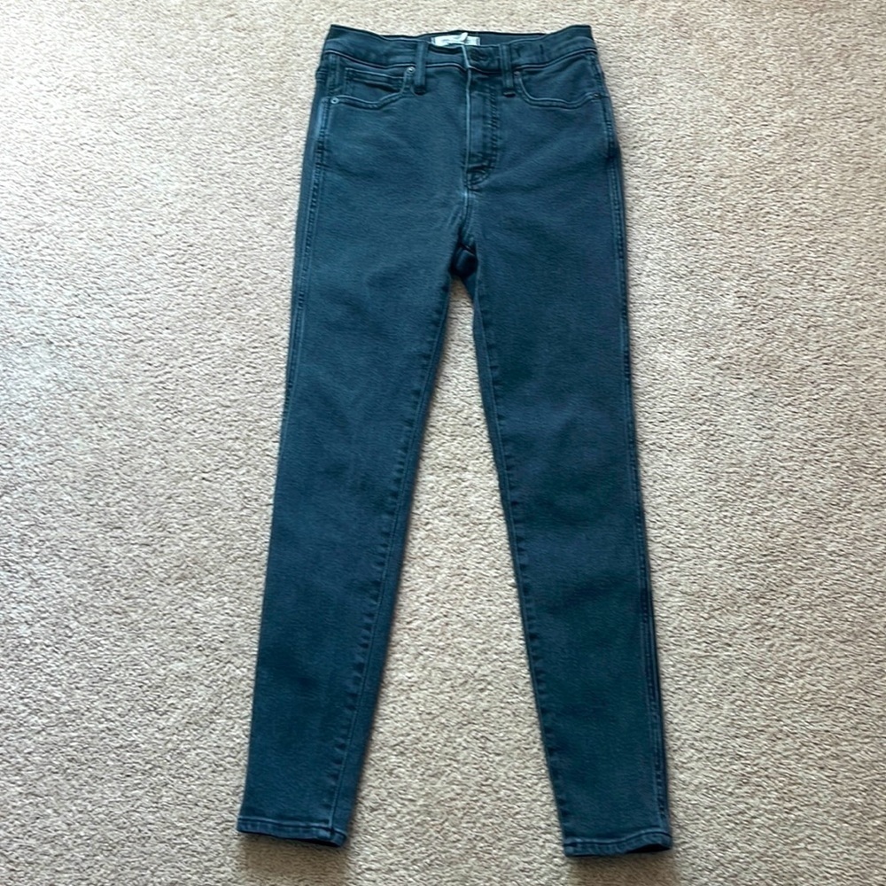 Madewell 10" High Rise Skinny Black Jeans